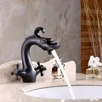 Robinet de salle de bain moderne de luxe en laiton, à poser sur le plan, installation monotrou, monocommande eau chaude/froide, débit contrôlé, finition polie