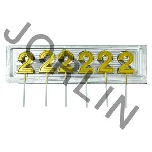 Профессиональные формы для свечей по заводской цене, металлические алюминиевые формы для изготовления свечей золотого цвета