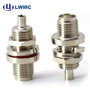 Conector de crimpado para montaje en panel, transmisión de <span class=keywords><strong>señal</strong></span> RF para microondas, compatible con adaptador de desmontaje de brida de doble interfaz - Product Image 1