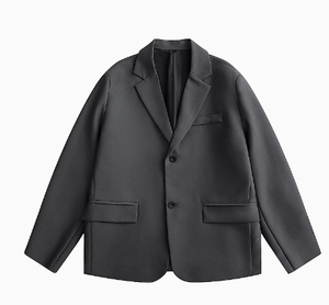 Fashion Straight Blazers With Shoulder Pads Retro <strong>Long</strong> Sleeve <strong>for</strong> <strong>Men</strong> Casual Unisex <strong>Long</strong> Sleeve <strong>Coat</strong> Clothing - Product Image 1