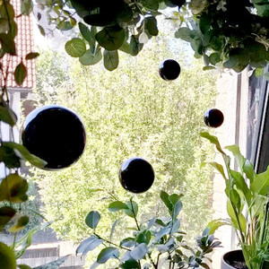 Bola Deco 201/304 stainless Steel, bola dekorasi meja rongga baja bulat hitam/merah/putih - Product Image 4