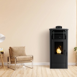 Poêles à granulés en acier modernes PK-160 avec télécommande pour une utilisation en intérieur sans fumée dans le salon - Product Image 5