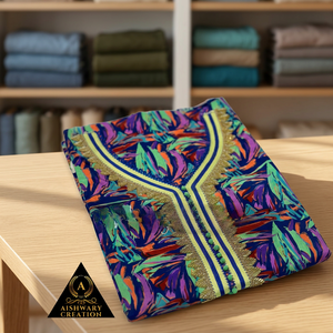 Vestido Mukhawar de Algodón Orgánico para Mujeres y Niñas, Traje Tradicional Ligero Tejido con Dupatta, Tela de Popelina Transpirable - Product Image 1