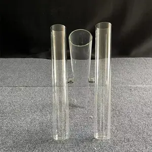 2023 yeni son tasarım gül çiçekler düğün masa centerpieces için 3 cam silindir seti vazo