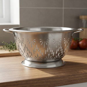 Passoire californienne de cuisine durable en acier inoxydable de qualité supérieure avec accessoire de cuisine en acier inoxydable - Product Image 3