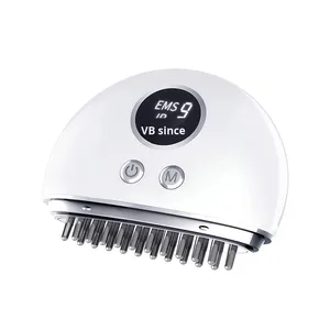 Masajeador de Cabeza con Microcorriente EMS, Cepillo Meridiano, Instrumento Eléctrico Gua Sha, Masaje con Luz de Color, Musical, Recargable, 4 Velocidades - Product Image 1