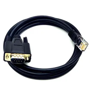 Соединитель RJ45-RS232 RJ45 для кабеля мама, штырь DB9, последовательный порт используется для кабелей отладки коммутатора cat 7, разъем rj45