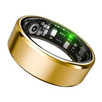 Cincin Pintar Pemantau Detak Jantung HRV Ilmiah, Pemantau Tidur, Pelacak Kebugaran dengan Kontrol Jarak Jauh untuk Pria Wanita, Baterai Tahan Lama