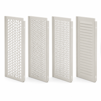 Panneau perforé en tôle d'acier, maille hexagonale, panneau de ventilation, cadre solide, fentes de montage ovales, revêtement en poudre, procédé de poinçonnage