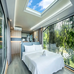 SKYLINE Casa Móvil Cápsula <span class=keywords><strong>Espacial</strong></span>, Salón de Té, <span class=keywords><strong>Estación</strong></span> para Puntos Turísticos al Aire Libre, Almacén Apple, Salón para Celebridades de Internet, Casa Contenedor - Product Image 4