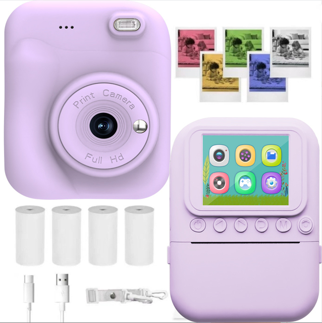 2025 Cheapest Factory Customized Instant Camera Printer Kids Toy Mini Thermal Printer Portable Mini Photo Video Printer