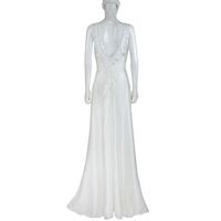 Dentelle Splicing Suspender Hollowed Out Backless Dress Wedding Dress Skirt Woven Vestido De Noiva 2024 Women's Solid Color White
