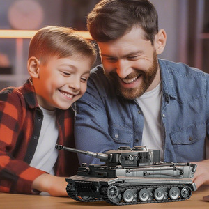 Modelo de Bloques de Construcción Staudeger Tiger Tank 97015, Juguete Militar para Niños, Más de 800 Piezas, Kit de Ensamblaje con Batería - Product Image 2