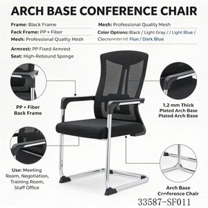 Chaise de bureau ergonomique en maille, dossier moyen, pivotante, avec accoudoirs fixes, siège inclinable vert 33587-SF011 - Product Image 2
