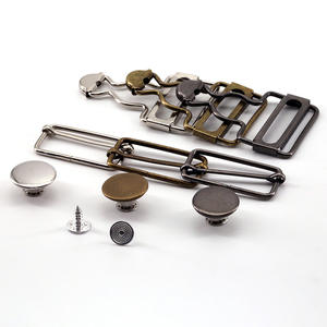 Boucle Clip Gourd Métallique Revêtue, Sangle d'épaule en Jean sans Bretelles, Crochet à Bouton Réglable, Accessoires Vestimentaires - Product Image 4