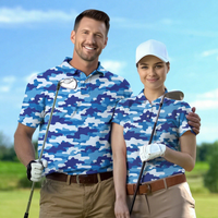 Logo personnalisé, club de golf, équipe, couple, design assorti, golf pour chemises, uniforme, impression par sublimation, tricoté, respirant