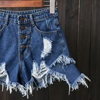 Shorts en jean décontractés et tendance pour femme, doublés, à jambe ouverte, grande taille, respirants et sexy, pour l'été