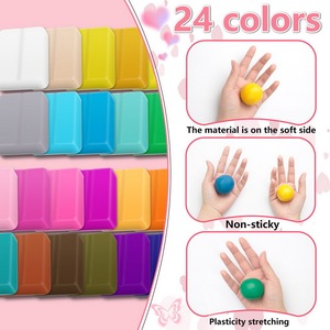 Trẻ em handmade đồ chơi <span class=keywords><strong>Polymer</strong></span> đất sét <span class=keywords><strong>DIY</strong></span> Bông tai Kit với khuôn mẫu - Product Image 4