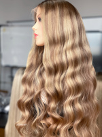 Perruque Lace Front SHY 13x5 en Cheveux Humains, Ondulée, Prête à l'emploi, Vente en Gros