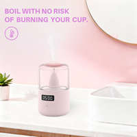 Vaso de Limpieza a Vapor Eléctrico Compacto, Esterilizador de Higiene Femenina, Producto para el Cuidado Menstrual, Silicona Médica, Ecológico, Reutilizable
