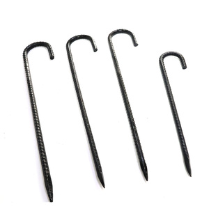 ที่ยึดพื้นเหล็กชุบสังกะสีสำหรับงานหนักเต็นท์ J รูปตะขอเหล็กเหล็ก - Product Image 2