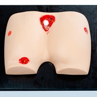 Modelo de simulación de úlceras por presión para el cuidado de heridas en glúteos, modelo de PVC para entrenamiento en el cuidado de heridas múltiples y médicas.