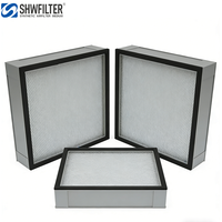 Filtre HEPA H13 à haute efficacité, panneau en papier de fibre de verre mini-plissé pour systèmes CVC de salles blanches avec dimensions personnalisables