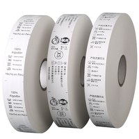 Textile de rouleau d'étiquette de taffetas en nylon de vêtement vierge de haute qualité de 30mm * 200m