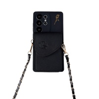 Étui de téléphone en silicone antichoc avec porte-cartes et motif floral pour S26 Ultra, compatible S25 Edge et A72