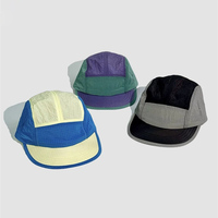 Casquette de course OEM de haute qualité pour le sport Casquette personnalisée à 5 panneaux Casquette vierge à 5 panneaux non structurée