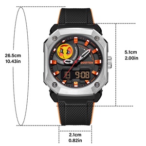 Reloj de Cuarzo Analógico Digital de Lujo para Hombre, Multifuncional, de Metal, con Fecha, Luz LED, Resistente al Agua 3ATM, Deportivo - Product Image 5