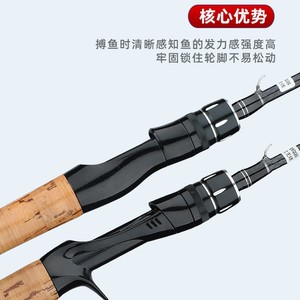 Lure Rod Carbon Fiber Medium Fast Action Saltwater Fishing Rod Stream Use Straight Handle - Product Image 4