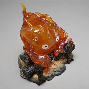 HESPER Luminous Howl's Moving Castle Calcifer Lámpara Respirante, Figura de PVC de Anime y <span class=keywords><strong>Manga</strong></span>, Estatuilla de Dibujos Animados, Juguetes de Regalo - Product Image 4