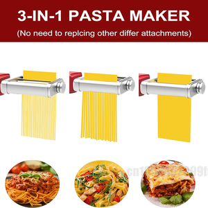 Machine à pâtes 3-en-1 en acier inoxydable <span class=keywords><strong>KitchenAid</strong></span> : Rouleau à pâtes, découpeuse à raviolis, spaghetti et fettuccine - Product Image 4