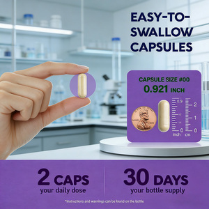 Biotina, Colágeno y Queratina 25000mg, <span class=keywords><strong>Complejo</strong></span> Multivitamínico de Belleza, Cápsulas de Suplemento Dietético, 60 Cápsulas/Botella, 2 Cápsulas por Porción - Product Image 4