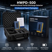 Testeur de décharge partielle portable HWPD-500 sous Android avec analyse FFT de cartographie PRPS PRPD pour la surveillance des câbles électriques (vente en gros)
