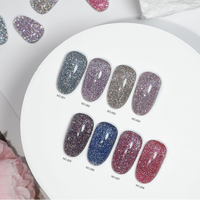 OEM ODM Échantillon Gratuit Gel UV Scintillant Sans HEMA 15ml 15 Couleurs Gel Néon Disco Réfléchissant Été