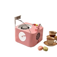 Nouvelle machine à barbe à papa électrique de table compacte, professionnelle, avec housse anti-poussière, pour parcs d'attractions, anniversaires et boulangeries