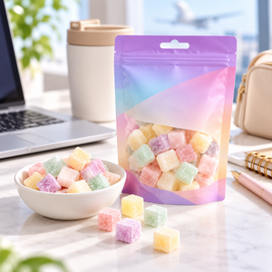 Bonbons Halal en Gros, Goût Raisin <span class=keywords><strong>Tropical</strong></span> Sucré, Sachet de 30g, Bonbons de Loisirs, Friandise à Mâcher, Menthe Rafraîchissante - Product Image 2