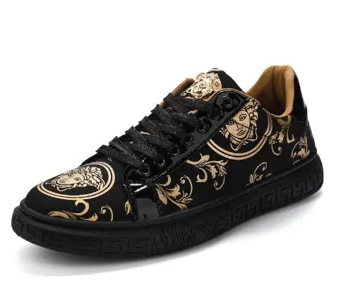 Ziitop Wholesale High Top Printed Embroidery Shoes Men Medusa Men's Sneakers Trendy Men Casual Shoes