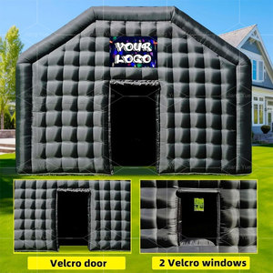 Comercial Pop up LED Black Disco Lighting Mobile Night Club Tent Cube Party Tent Inflable Nightclub - Product Image 4