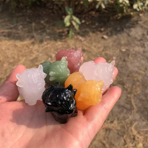 Cristales Curativos de 35 mm al por Mayor, Artesanías Talladas, Cristales Naturales Multicolores, Vacas Highland <span class=keywords><strong>para</strong></span> Decoración - Product Image 6