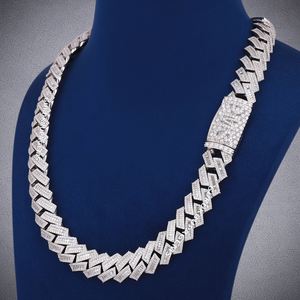 Collar de Cadena Cubana de Plata 925 con Diamantes Baguette VVS Personalizados de 18 mm, Estilo Hip Hop, Joyería Fina para Hombre, Regalo de Boda - Product Image 4