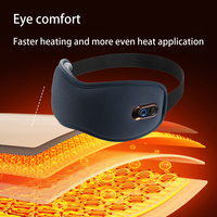 Masque pour les yeux vibrant et chauffant Massage doux Compresse chaude pour la relaxation des yeux OEM rechargeable par USB disponible