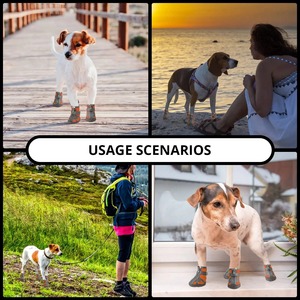 4Pcs Breathable Mesh Dog Shoes Reflective Zipper Anti Slip Rubber Sole Outdoor Walking Pet Boots For Small Medium Dogs - Product Image 5