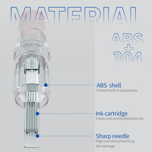 ตลับหมึกพิมพ์ลายขวานผี60ชิ้นแบบกลมสีผสมสีจาง RL RS RM M1เข็มสักโปร่งใส - Product Image 5