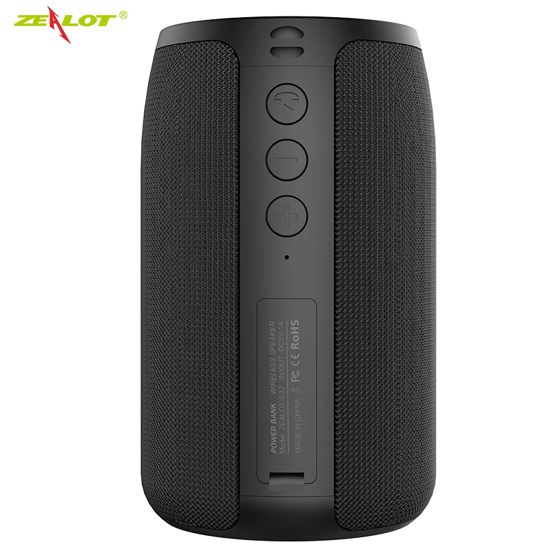 Dropshipping Service Zealot S32 TWS Outdoor Wireless Speaker, IPX5 Waterproof Portable Speaker Microphone, TF Card, USB, AUX · image 5