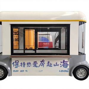 Remorque alimentaire électrique de qualité commerciale en acier inoxydable, équipement de cuisine mobile, chariot de restauration de rue, camion de vente de vins, camion de vente de glaces - Product Image 1