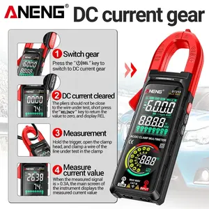 ANENG ST213 Pince Mètre VA Écran d'affichage couleur inversé Multimètre CAT III 6000 Compteur True RMS <span class=keywords><strong>Tester</strong></span> DC/AC Tension Courant Outil - Product Image 3