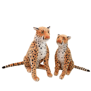 Peluche Unisex Simulazione Ghepardo e Tigre con Pelliccia Corta e Imbottitura in Cotone PP 31cm-50cm - Product Image 1
